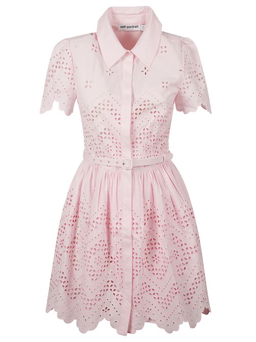 Mini abito in broderie SELF PORTRAIT | PF25121SPINK